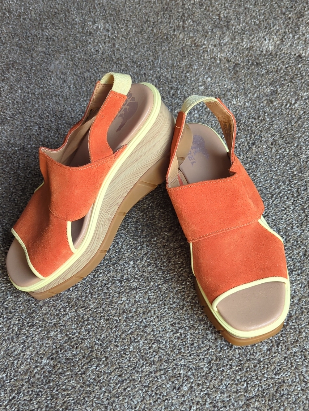 Sorel Joanie III Slingback Wedge Sandal In Desert Sun